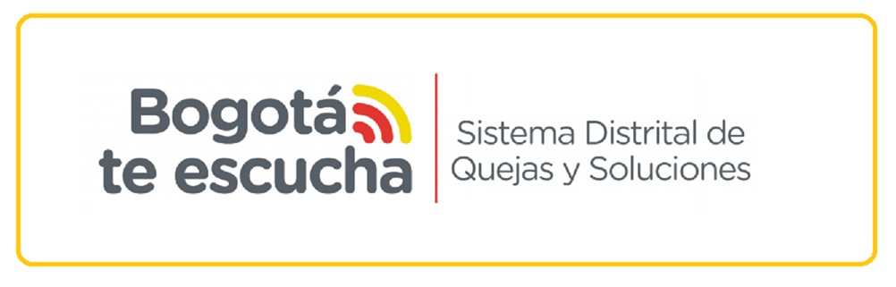 Bogotá te escucha es el sistema de información diseñado e implementado por la Alcaldía Mayor de Bogotá D.C., como instrumento tecnológico para registrar peticiones, quejas, reclamos, sugerencias, denuncias, solicitudes y felicitaciones de origen ciudadano, con el fin de ser atendidos por la Administración Distrital.